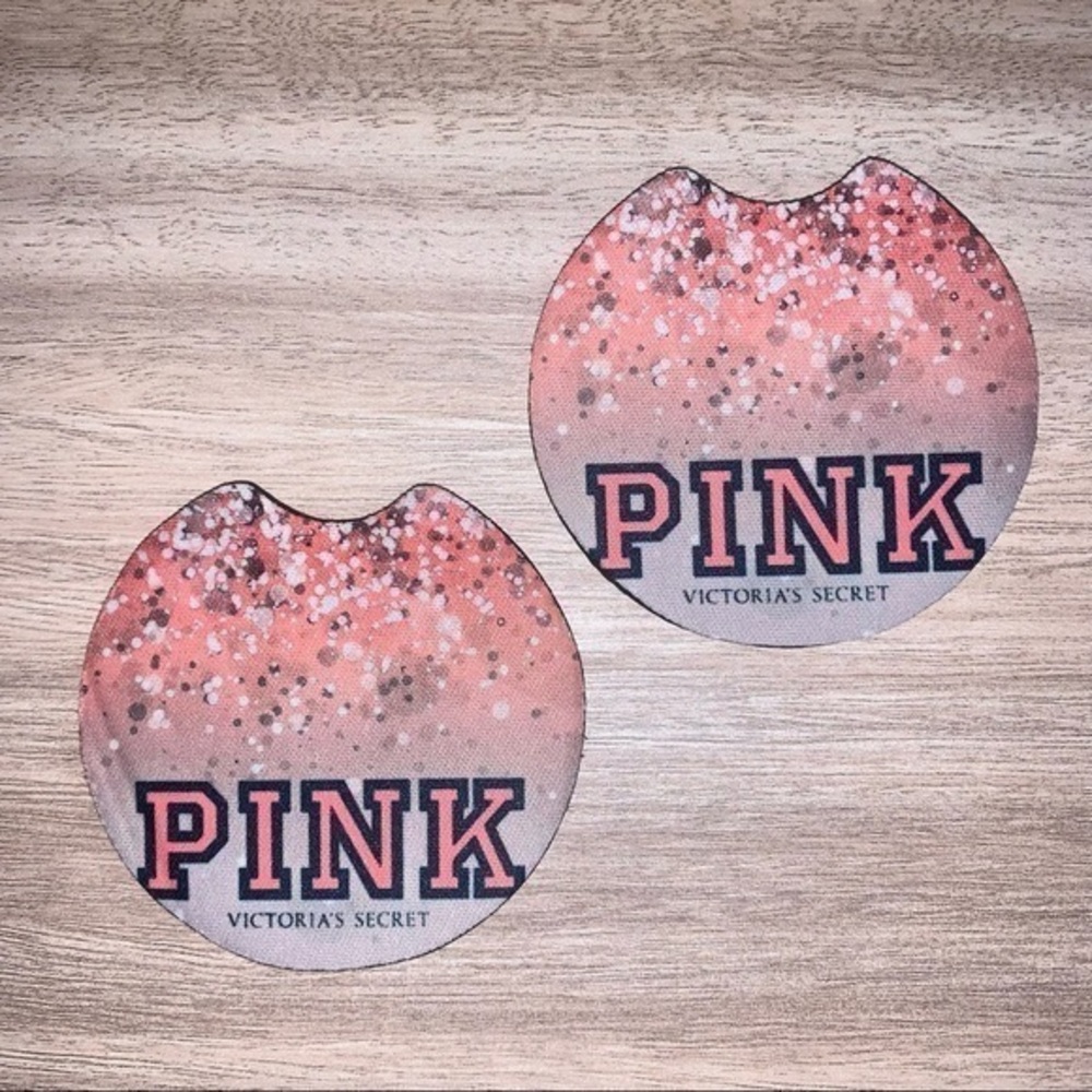 Victoria’s Secret Pink car coasters 2pack new